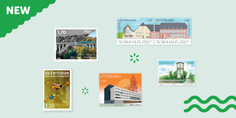 POST Luxembourg releases five-part September programme spanning Stamp Day, architecture and sport