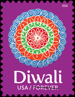 USPS sets October 21 first-day ceremony for new rangoli-themed Diwali Forever stamp